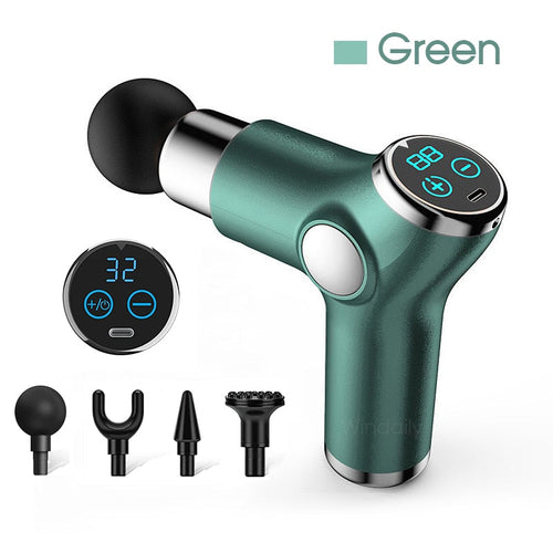 Mini LCD Massage Gun 32 Speed Touch Screen Deep Tissue Percussion