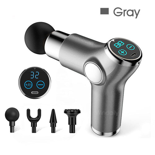 Mini LCD Massage Gun 32 Speed Touch Screen Deep Tissue Percussion