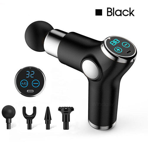 Mini LCD Massage Gun 32 Speed Touch Screen Deep Tissue Percussion